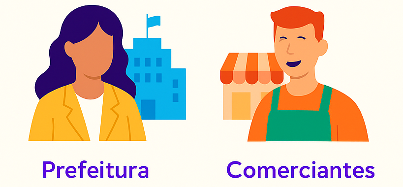 Painel de gestão da plataforma de Moeda Social Digital para prefeituras